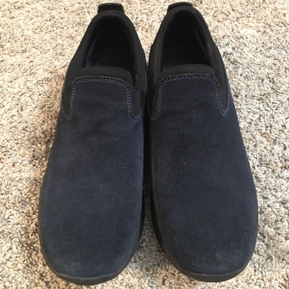 Land’s End Navy Leather Shoes 8.5 - Picture 2 of 9